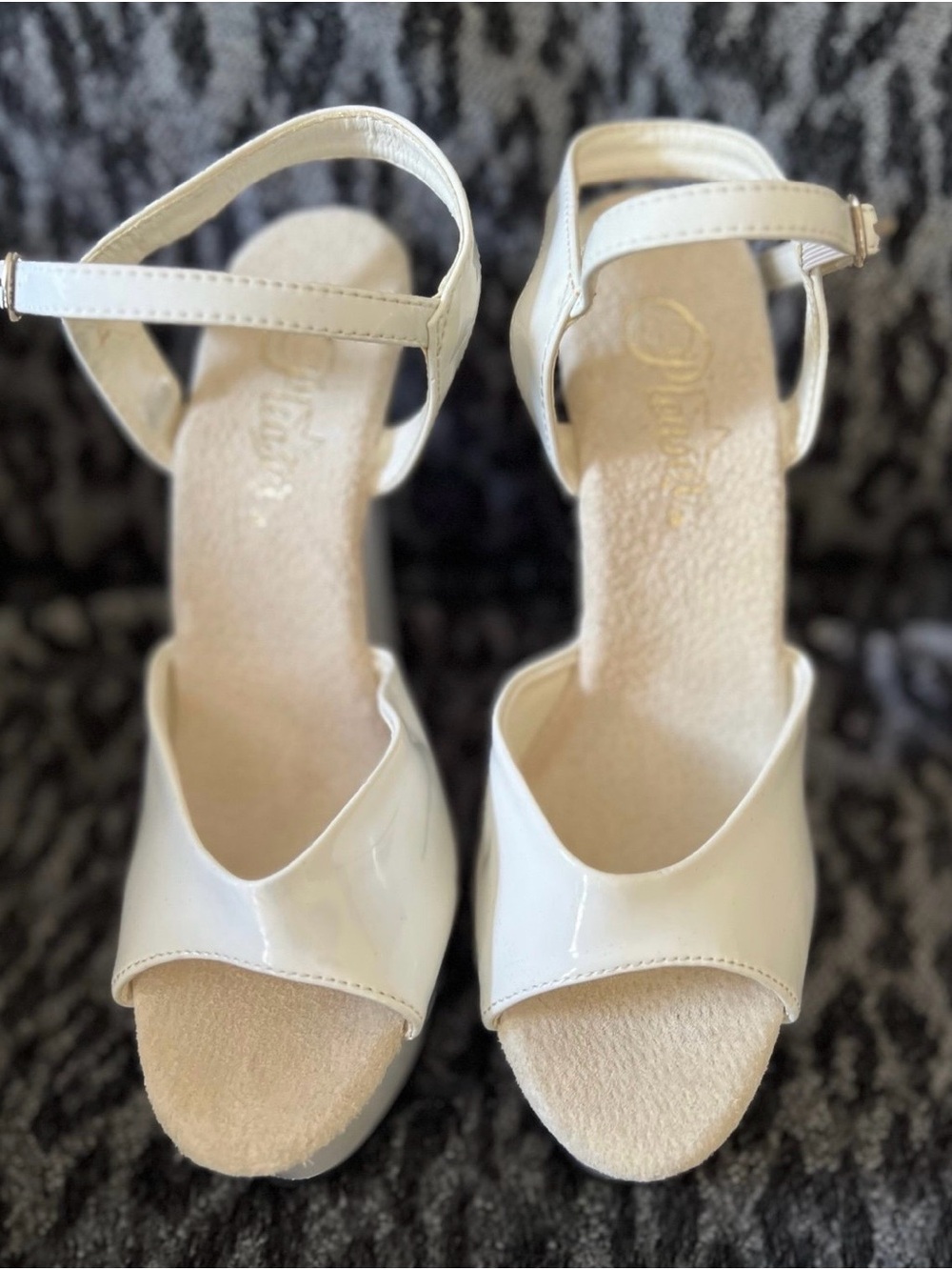 Pleaser White Dancer Stripper Heels View 2